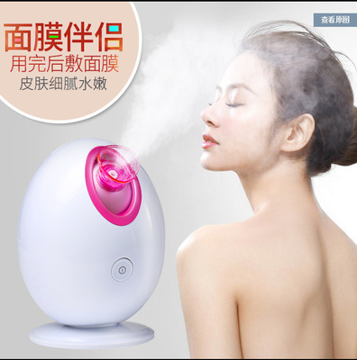 新款小巨蛋家用补水喷雾仪脸部加湿器热喷美容仪蒸脸器